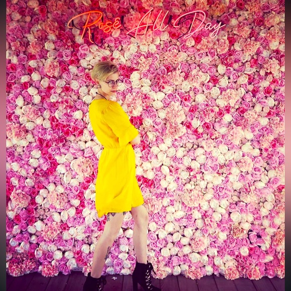 Old Navy - Mustard Yellow Wrap Dress - Size S - Picture 5 of 5